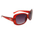 DE122 Women's Sunglasses Transparent Red color frame