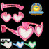 Flashing Sunglasses ~ Hearts ~ P1057