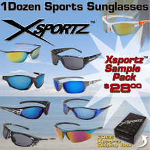 1 Dozen Assorted Xsportz Sunglasses