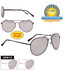 Mirrored Aviators with Spring Hinges