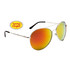 Mirrored Aviator Sunglasses Wholesale - Style #30113 Spring Hinge Red/Gold Mirror