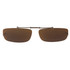 #712 Clip On Sunglasses Wholesale Brown Tint