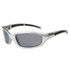 XS509 Sports Sunglasses Silver Frames with Black Accents