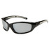 XS509 Sports Sunglasses Black Frames with Silver Accents