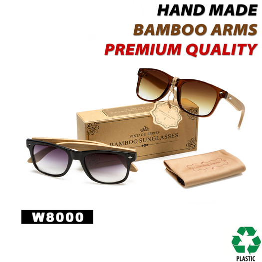 Buy Newbee Fashion - Real Bamboo Temples Clear Frames Glasses Men Women  Wooden Frames at Amazon.in