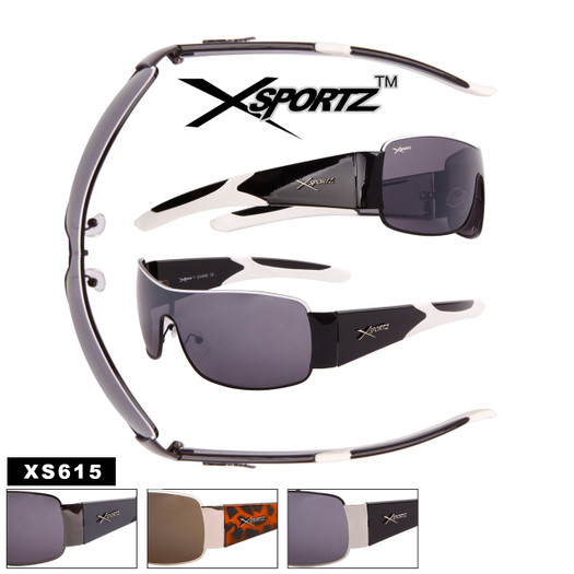 Men's Xsportz™ Single Piece Lens Sunglasses Style XS615