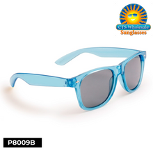 Transparent Blue Unisex Sunglasses - Style #P8009B(12 pcs.)