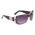 Diamond Eyewear Fashion Sunglasses for Women DI130 Black Frame with Transparent Light Pink