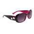 DE™ Fashion Sunglasses by the Dozen - Style #DE115 Gloss Black with Magenta