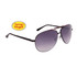 Metal Aviator Sunglasses DE590 Spring Hinge Black/Black