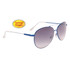Metal Aviator Sunglasses Wholesale - Style #677 Spring Hinge Blue/White