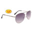 Metal Aviator Sunglasses Wholesale - Style #677 Spring Hinge Silver/Black