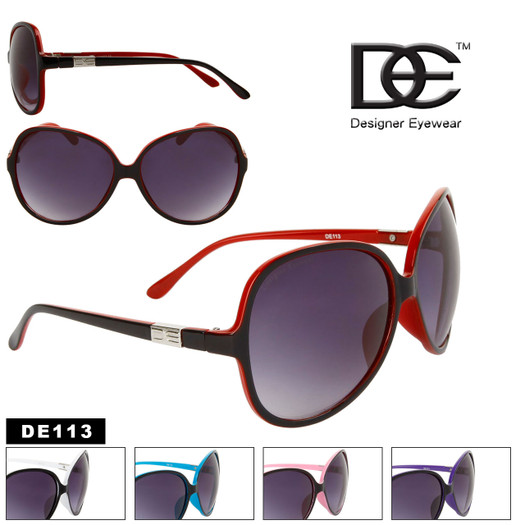 Dot Studded Frontal Demi Accent Rectangle Wholesale Sunglasses