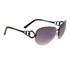 Ladies Fashion Aviator Sunglasses 688 Black Frame w/Black Tips