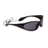Polarized Sport Sunglasses with Neck Strap - Style # 5622 Gloss Black