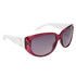 DI516 Rhinestone Sunglasses White & Maroon Frames