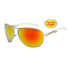 Wholesale Xsportz™ Sunglasses by the Dozen - Style # XS533 Silver/White with Gold Flash Mirror