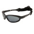 Wholesale Motorcycle Sunglasses Foam Padded - XS113 Dark Silver w/Smoke Lens