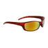 Men's Cheap Sports Sunglasses - Style #9067 Red with Red/Gold Mirror