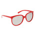 Mirrored Bulk Sunglasses - Style #9015 | Red Frame Color with Black Paint Splatter