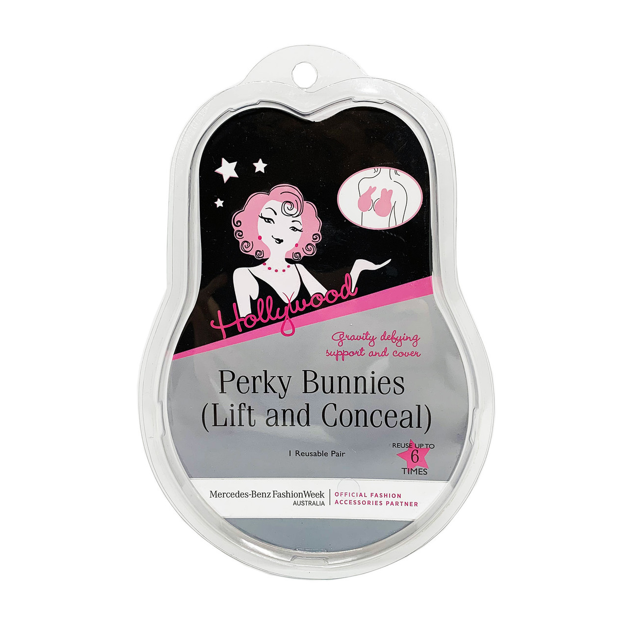 Hollywood Perky Bunnies Lift and Conceal - C/D Cup 1 pair