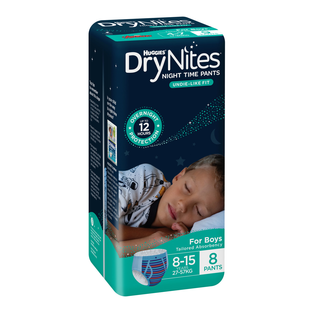 Huggies DryNites Night Time Pants 8-15 Years Boys 9 Pack