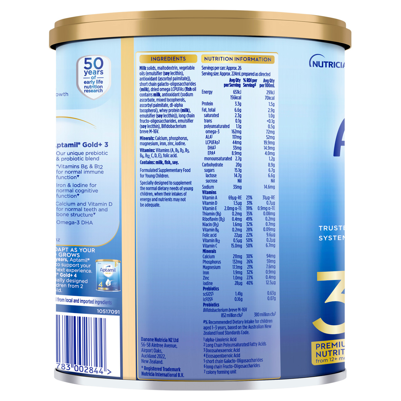 Aptamil Gold + Stage 3 900g