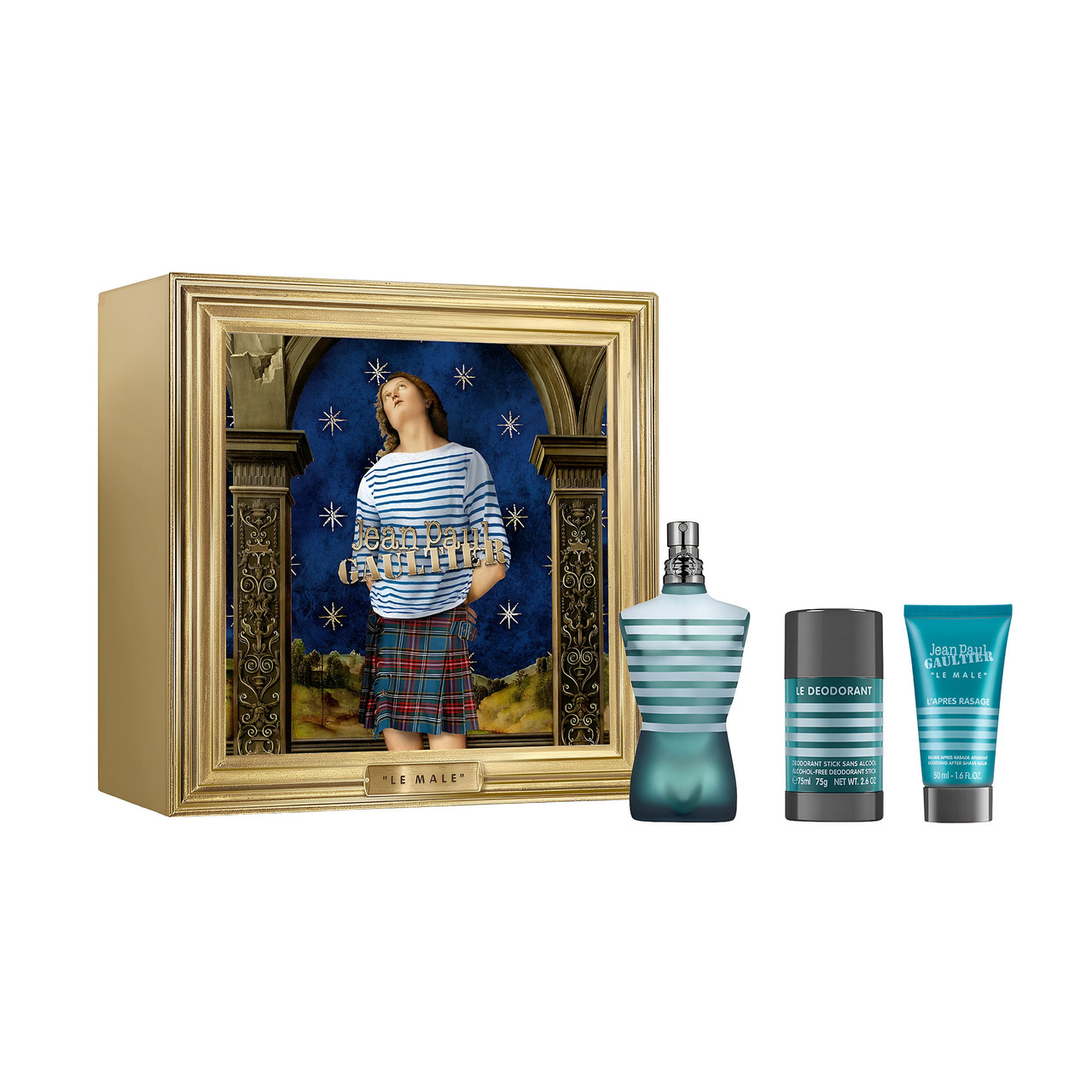 Jean Paul Gaultier Le Male 3本セット 120ml Jean Paul Gaultier Le Male 125ml EDT 3 Piece Gift Set By Jean Paul