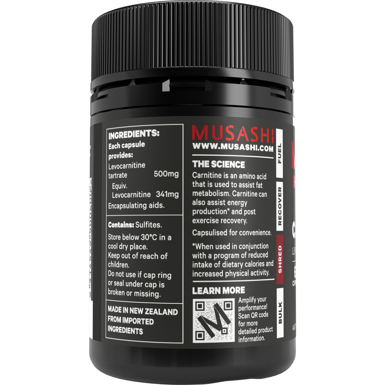 musashi l carnitine Musashi Carnitine 60 Capsules