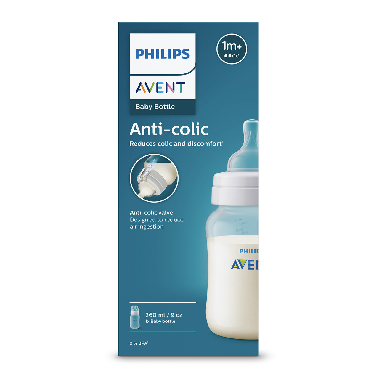 Philips Avent Anti-Colic Feeding Bottle 260ml 1m+
