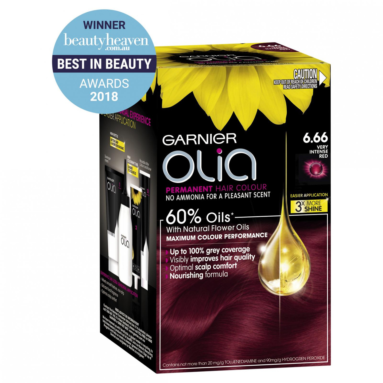 Garnier Olia 6.66 Very Intense Red Hair Colour