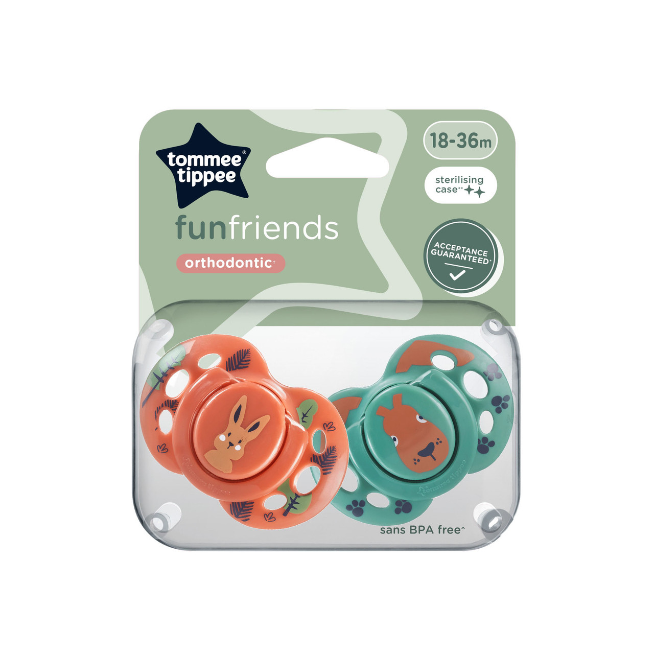 Closer To Nature x Fun Style Orthodontic Soothers 18-36 Months