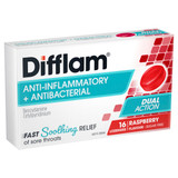 Difflam Sore Throat Pack  Raspberry 16 Pack 