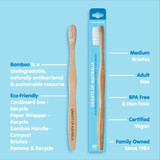 Grants Bamboo Adult Medium Toothbrush