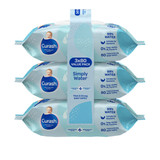 Curash Simply Water Baby Wipes 3 x 80 Pack