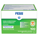 FESS Nasal & Sinus Wash Gentle Strength Refill Sachets 100 x 1.94g