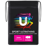 U by Kotex Sport Ultrathin Pads Super with Wings 10 Pack U by Kotex Sport Ultrathin Pads Super with Wings 10 Pack
