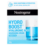 Neutrogena® Hydro Boost® Hyaluronic Acid Nourishing Cream 50g – Rich Hydrating Face Moisturiser with Amino Acids, Ceramide & Electrolytes for Dry & Sensitive Skin