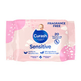 Curash Sensitive Fragrance Free Baby Wipes 20 Pack