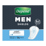 Depend Incontinence Shields Men 14 Pack Depend Incontinence Shields Men 14 Pack