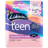 Libra Teen Pads Goodnights with Wings 10 pack