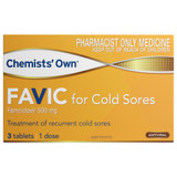 Chemists' Own Favic Cold Sores Tablets 3 S3 Chemists' Own Favic Cold Sores Tablets 3 S3