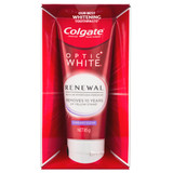 Colgate Optic White Renewal Teeth Whitening Toothpaste 85g, Vibrant Clean, Enamel Safe, with 3% Hydrogen Peroxide