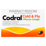 Codral Cold & Flu + Mucus Cough Capsules 24 Pack