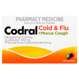 Codral Cold & Flu + Mucus Cough Capsules 24 Pack Codral Cold & Flu + Mucus Cough Capsules 24 Pack