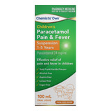 Chemists' Own Children's Paracetamol Pain & Fever 1- 5 Yrs Susp 100mL