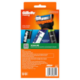 Gillette Fusion Manual Men's Razor Handle + 2 Razor Blade Refills / Cartridges