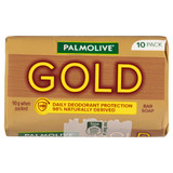 Palmolive Gold Bar Soap, 10 Pack x 90g, Daily Deodorant Protection Palmolive Gold Bar Soap, 10 Pack x 90g, Daily Deodorant Protection