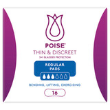 Poise Thin & Discreet Pads Regular 16 Pack Poise Thin & Discreet Pads Regular 16 Pack
