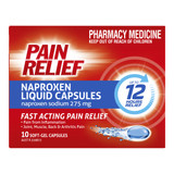 Pain Relief Naproxen Liquid Capsules 10pk